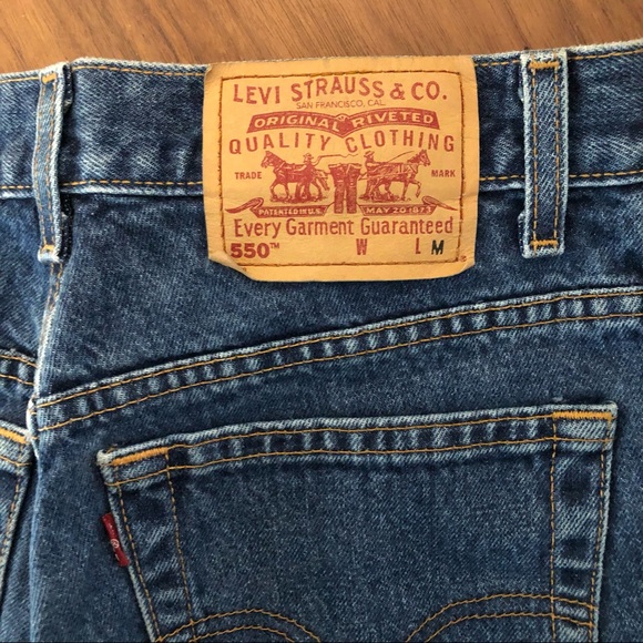 Vintage Levi’s 550 high waist “mom jeans” - dark wash, red tab 80s vintage ❤️💙 - Picture 12 of 14